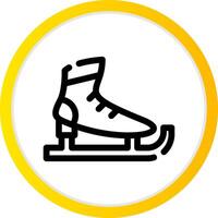 Ice Skates Creative Icon Design vector