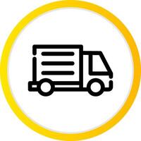 Delivery Truck Creative Icon Design vector