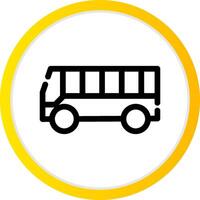 Bus Creative Icon Design vector