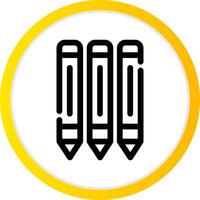 Pencils Creative Icon Design vector