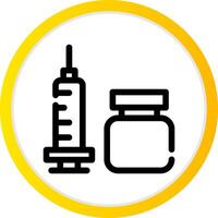 Vaccine Creative Icon Design vector