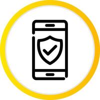 Phone Insurance Creative Icon Design vector