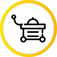 Food Cart Creative Icon Design vector