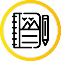 Sketchbook Creative Icon Design vector