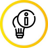 Light Info Creative Icon Design vector