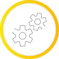 Cogwheels Creative Icon Design vector