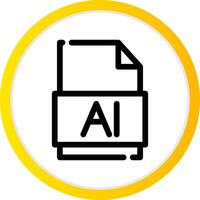 diseño de icono creativo de archivo ai vector