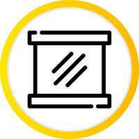 Mirror Creative Icon Design vector