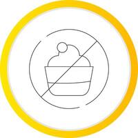 No Sweets Creative Icon Design vector