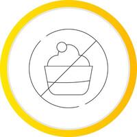 No Sweets Creative Icon Design vector