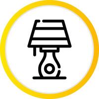 Table Lamp Creative Icon Design vector