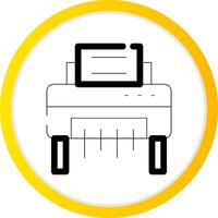 Paper Shredder Creative Icon Design vector