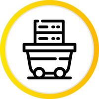 Data Mining Creative Icon Design vector