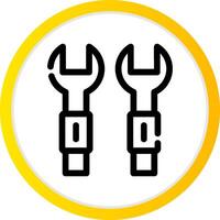 Key Mechanic Creative Icon Design vector