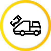 Garbage Truck Creative Icon Design vector