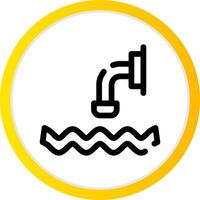 Waste Water Creative Icon Design vector