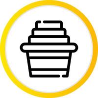 Laundry Basket Creative Icon Design vector