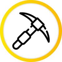 Pickaxe Creative Icon Design vector