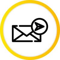 Send Mail Creative Icon Design vector