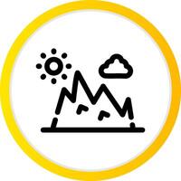 Mountain Creative Icon Design vector