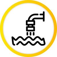 Waste Water Creative Icon Design vector