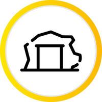 Mining Tunnel Creative Icon Design vector