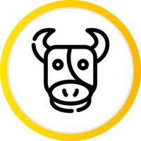 Cow Creative Icon Design vector