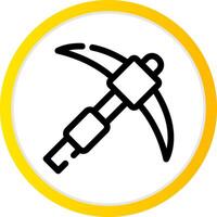 Pickaxe Creative Icon Design vector