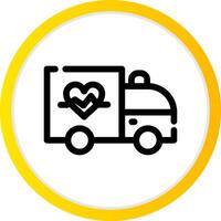 Ambulance Creative Icon Design vector