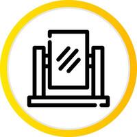 Mirror Creative Icon Design vector