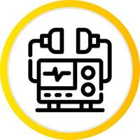 Defibrillator Creative Icon Design vector