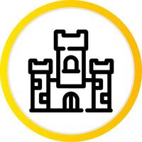 Castle Creative Icon Design vector