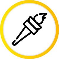 Torch Creative Icon Design vector