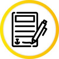 Contract Creative Icon Design vector