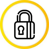 Padlock Creative Icon Design vector