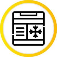 Freezer Creative Icon Design vector
