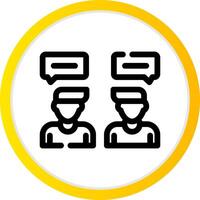 Conversation Creative Icon Design vector