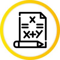 Maths Creative Icon Design vector