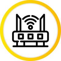 Router Creative Icon Design vector