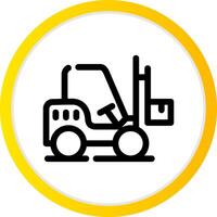 Forklift Creative Icon Design vector