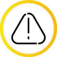 Warning Creative Icon Design vector