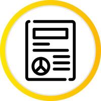 Peace Treaty Creative Icon Design vector