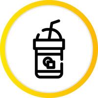 Iced Coffee Creative Icon Design vector