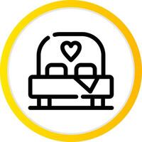 Bed Creative Icon Design vector