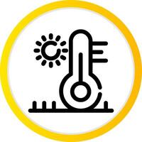 High Temperature Creative Icon Design vector