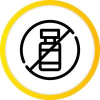 No Alcohol Creative Icon Design vector