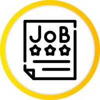 Job Offer Creative Icon Design vector