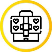 Suitcase Creative Icon Design vector