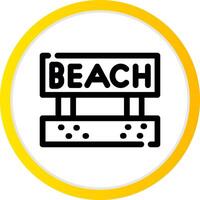 Beach Creative Icon Design vector