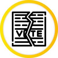 Ballot Creative Icon Design vector